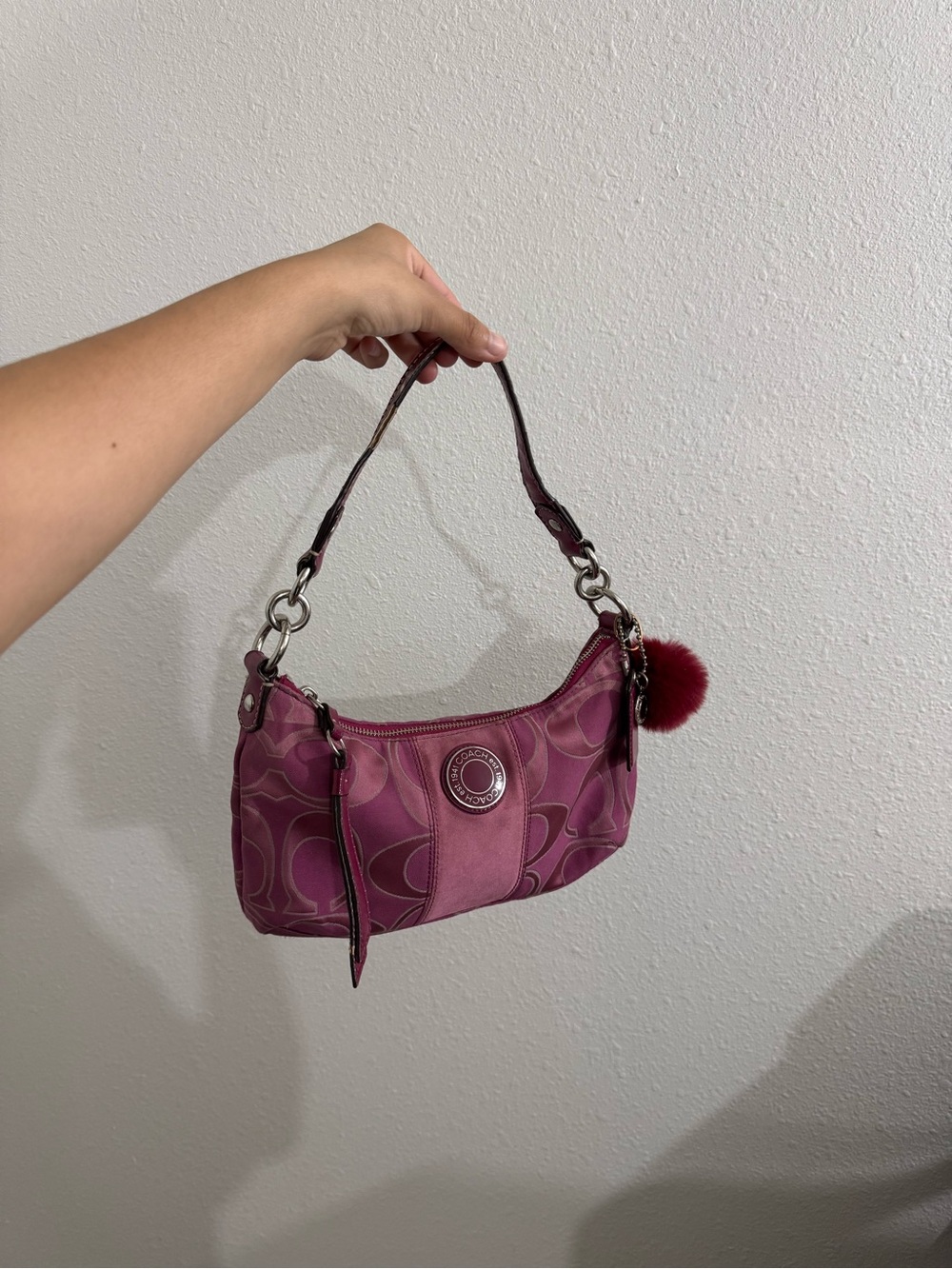 Pink coach bag